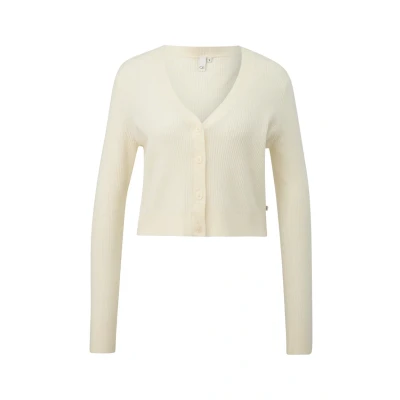 Afbeelding van QS MIT Struktur Vest, Dames, Maat: Large, Ecru