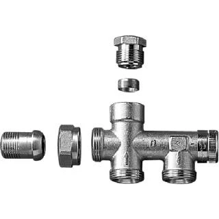 Afbeelding van Danfoss onderblok RA KE 1 pijps 3/4&quot;EC x 1/2&quot; h.o.h. 40 mm