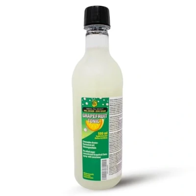Afbeelding van Limonadeconcentraat met kinine (grapefruit), suikervrij, 500 ml voor 12,5 liter, zonder suiker, bruiswatermakers, caloriearm, conserveringsmiddelen, kunstmatige kleurstoffen