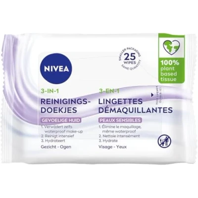 Afbeelding van NIVEA Sensitive Reinigingsdoekjes Gezicht/Ogen 25 stuks