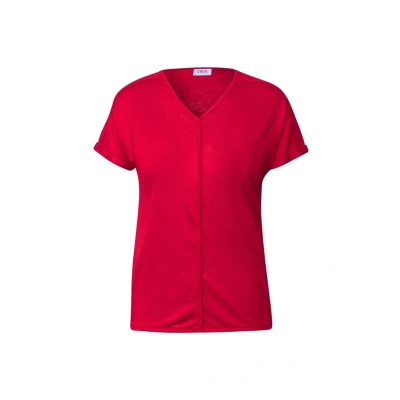 Afbeelding van Cecil MIT DEKONÄHTEN Tshirt print, Dames, Maat: XL, Rot