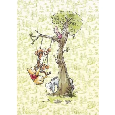 Afbeelding van Komar Vliesbehang Winnie de Poeh In the wood 200x280 cm (breedte x hoogte) (set)