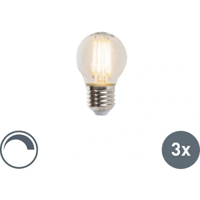 Afbeelding van LUEDD Set van 3 E27 dimbare LED kogellampen P45 5W 470 lm 2700K