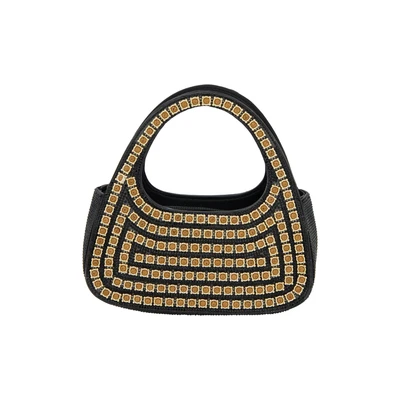 Afbeelding van faina Handtas, Dames, Maat: One Size, Black gold
