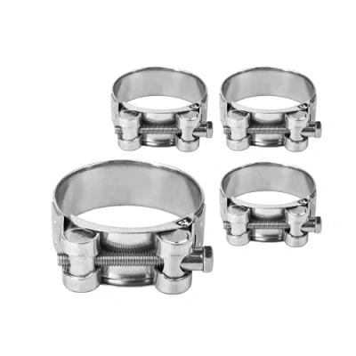 Afbeelding van (Pak van 4 stuks) Pijp 36 39 mm sterke versterkte buisklemmen, gegalvaniseerde stalen buis slangklembevestigingsmiddelen (4 stuks, mm)