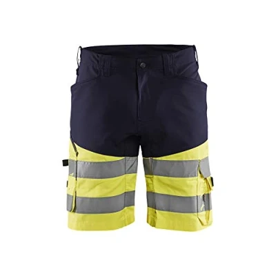 Afbeelding van Blaklader Short met stretch High Vis 1541 1811 Marine/High Geel