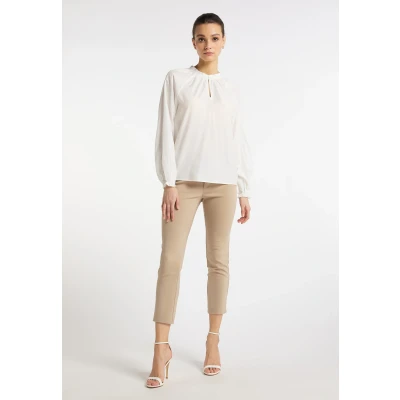 Afbeelding van Blouse met lange mouwen DREIMASTER L / Off White 65% viscose 35% polyester