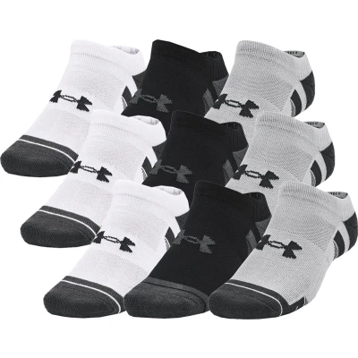 Afbeelding van 9 PACK Under Armour Performance Tech No Show sneakersokken Unisex korte sokken
