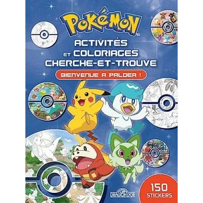 Afbeelding van Pokémon Activités et coloriages cherche trouve Bienvenue à Paldea Livre d&#039;activités de avec des stickers Dès 5 ans: ... trouve, 150