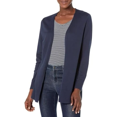 Afbeelding van Amazon Essentials Dames Lichtgewicht vest met open voorkant (verkrijgbaar in grote maten), Marineblauw, L
