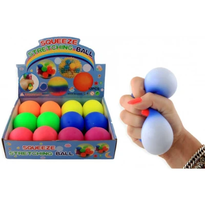 Afbeelding van 12 knijpbal 7 cm. neon 9404