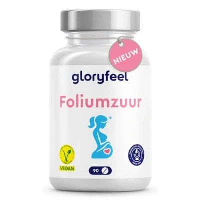 Afbeelding van Foliumzuur 400 µg 90 Tabletten ZWANGERSCHAP &amp; IMMUUNSYSTEEM Prenatale Vitamine voor Een Trimester 100% Vegan Laboratorium Getest en Gemaakt in Duitsland