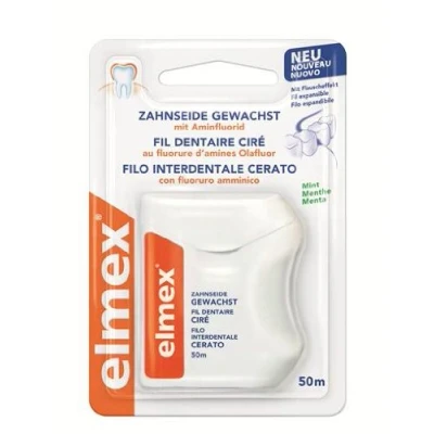 Afbeelding van elmex gewaxte flosdraad 50 m