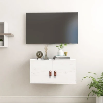 Afbeelding van Wandkast 60x30x30 cm massief grenenhout wit