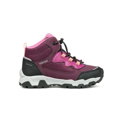 Afbeelding van Geox J MAGNETAR G. B ABX Sneaker, 5 UK Rood,