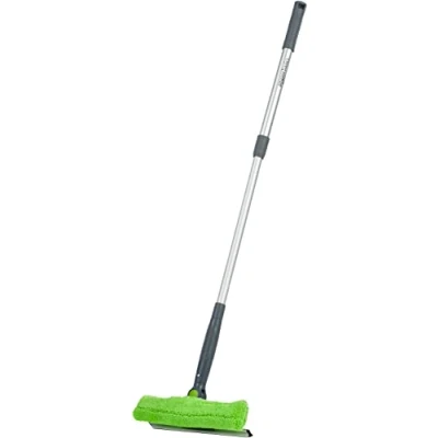 Afbeelding van Amazon Basics DS2941S Raamtrekker, uittrekbaar, met draaibare kop, groen, zilver, zwart