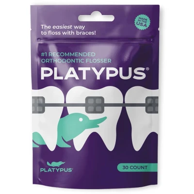 Afbeelding van Platypus Orthodontische Flosser 30 Count Bag (6 Pack)