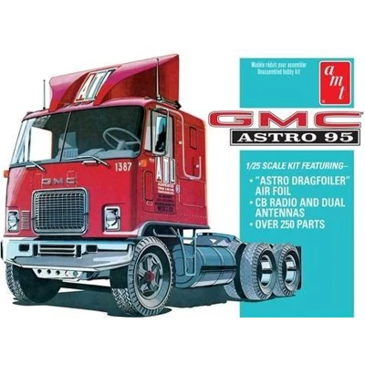 Afbeelding van 1:25 AMT 1140 GMC Astro 95 Semi Tractor Plastic Modelbouwpakket