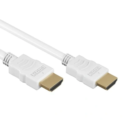 Afbeelding van HDMI kabel High Speed Cable 10.2 Gbps 4K@30 Hz Male to 1 Meter Wit Allteq