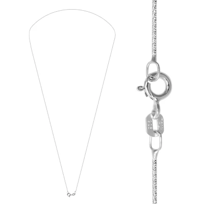 Afbeelding van Zilveren basic ketting, kabel schakels (cable chain)