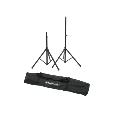 Afbeelding van Omnitronic luidspreker standaard speaker statief set van 2 met draagtas