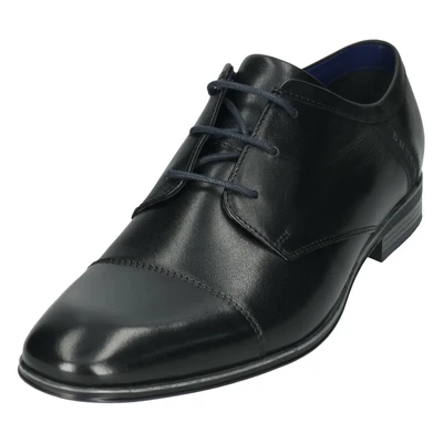 Afbeelding van bugatti Veterschoenen, Heren, Maat: 41, Schwarz Schaapsleer