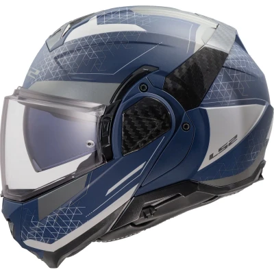 Afbeelding van LS2 FF910 Advant II systeemhelm Astral mat blauw grijs XS