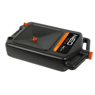 Afbeelding van NEO TOOLS Oliebak, multifunctionele kuip, olieopvangbak voor universeel gebruik, praktische afdruipmogelijkheid, van polyethyleen met handgrepen, 12 16 l, (draagbaar, afsluitbaar,