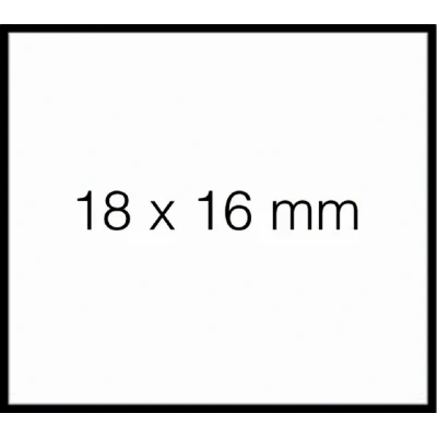 Afbeelding van Prijsetiket 18x16mm Sato Duo 16 afneembaar wit