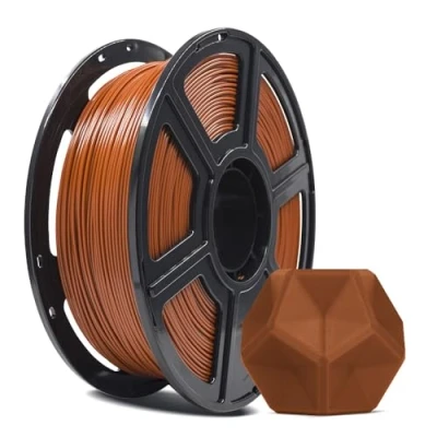 Afbeelding van FLASHFORGE PLA PRO 3D printerfilament, 1,75 mm, 1 kg spoel, maatnauwkeurigheid +/ 0,02 mm voor FDM printers, betere taaiheid en raakt niet in de knoop (bruin)