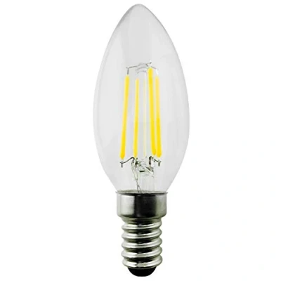 Afbeelding van LED filament lamp E14 6W 230V Maclean Energy MCE286 WW warm wit 3000K 806lm retro edison decoratieve kaars C37