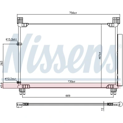 Afbeelding van Nissens Airco condensor 941147