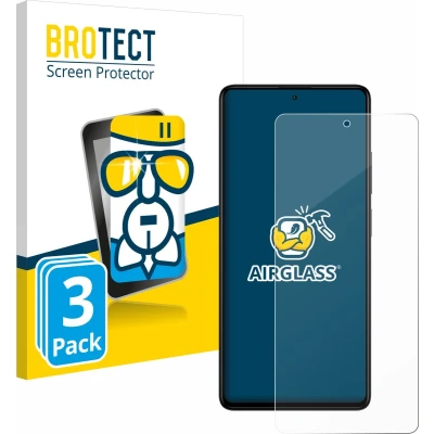 Afbeelding van BROTECT Screenprotector voor Xiaomi Redmi Note 12 Pro+ Folie Beschermfolie Beschermglas transparant (3 Stuks)