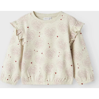 Afbeelding van Name It mini meisjes trui KEA White Regular Fit