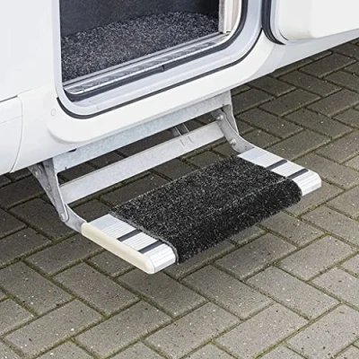 Afbeelding van MULTIBROS Camper treden deurmat Premium tapijt Clean Step caravan Camping mat (zwart)