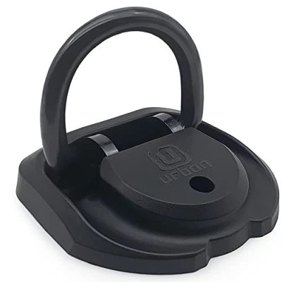 Afbeelding van URBAN SECURITY ur55 bodemanker, zeer goed beveiligd grondanker, muuranker, zware stalen zwenkarm, diameter 14 mm, x 4 bevestigingsbouten.