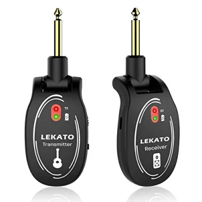 Afbeelding van LEKATO L6 Draadloze Gitaar Systeem Oplaadbare Zender Ontvanger Digitale Kabel Bass Jack Lead voor Gitaren