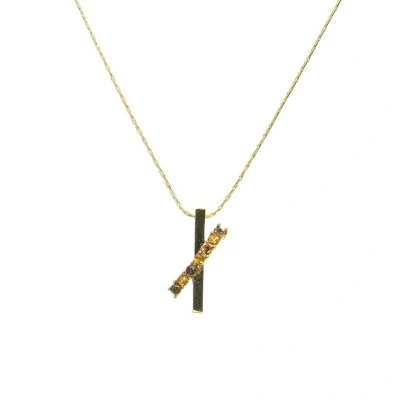 Afbeelding van Behave Ketting klassiek design met steentjes