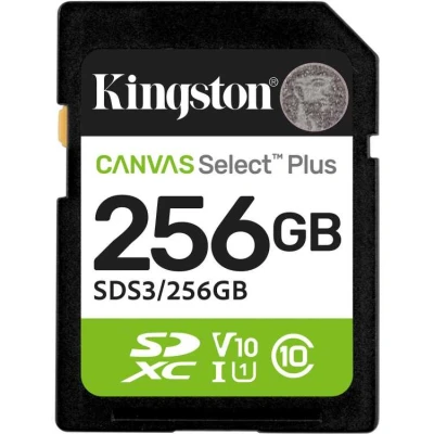 Afbeelding van Kingston Technology 256GB SDXC Canvas Select Plus Gen3 150MB/s C10 UHS I U1 V10