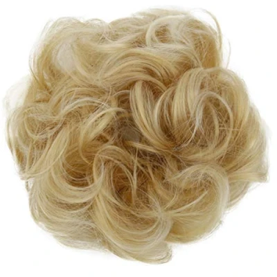 Afbeelding van CAISHA XL Haarstukje Haarwokkel Bruids Kapsel Opgestoken Volumineus Gekruld Knoet Lichtblond G15E