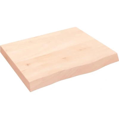 Afbeelding van vidaXL Wastafelblad 60x50x(2 6) cm onbehandeld massief hout