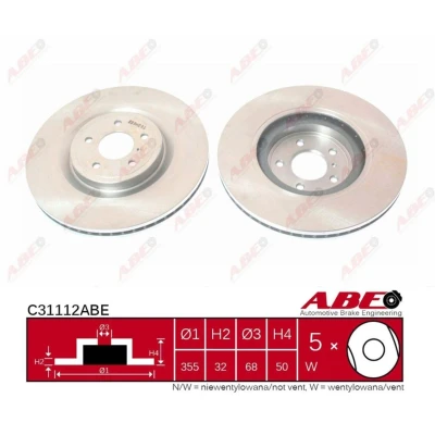 Afbeelding van ABE Remschijven C31112ABE