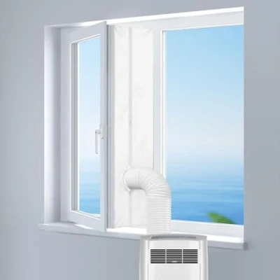 Afbeelding van REDTRON 300cm Raamafdichting voor Mobiele Airconditioners, Wasdrogers, Afzuigluchtdrogers Heteluchtstop Bevestiging aan Ramen, Dakramen, Openslaande Ramen