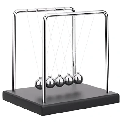 Afbeelding van QLKUNLA Newtons Cradle Balance Balls Wetenschap Fysica Gadget Desktop Decoratie Kinetische Beweging Speelgoed voor Thuis en Kantoor