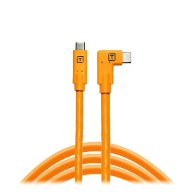 Afbeelding van Tether Tools TetherPro USB C To Right Angle Orange