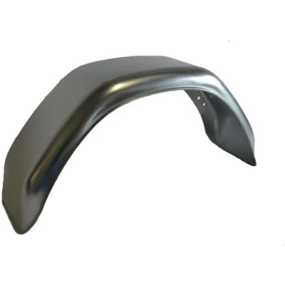 Afbeelding van Spatscherm Enkel as staal 220mm x 750mm hoekig model De Haan Spatbord asser BouwmanAanhangwagens.nl