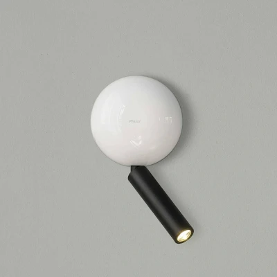 Afbeelding van FARO BARCELONA LED wandlamp Press, wit