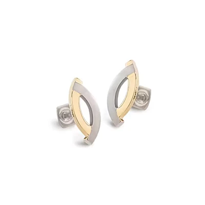 Afbeelding van Boccia bicolor oorstekers 0591 02 Titanium