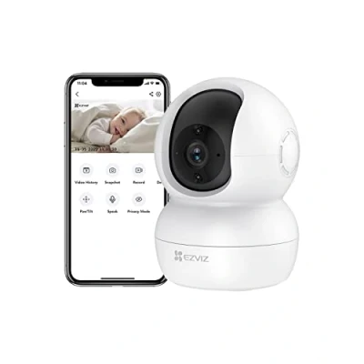 Afbeelding van EZVIZ Wifi IP camera, bewakingscamera voor binnen, draaibaar, 1080p, twee weg audio, bewegingsdetectie, IR nachtzicht, babyfoon compatibel met Alexa, TY2