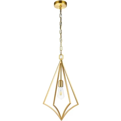 Afbeelding van Feiss LED Pendelarmatuur Nico 1X E27 Max 60W Dimbaar Burnished Brass